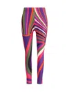 Pucci Leggings With Marmo Print In Pink