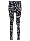 Pucci Leggings With Print Trousers Black In Multi