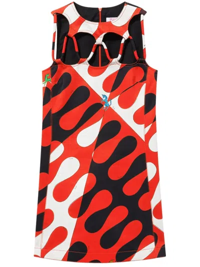 Pucci Leocorno-print Minidress In Black