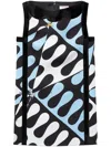 Pucci Leocorno-print Minidress In Blue