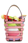 Pucci Lido Mini Bucket Bag In Pink