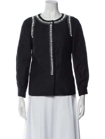 Pre-owned Pucci Linen Evening Jacket In Gray