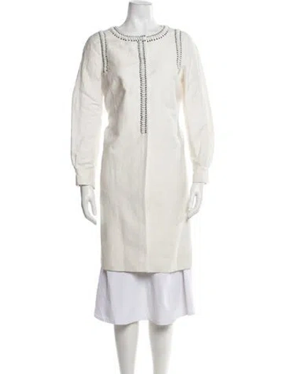 Pre-owned Pucci Linen Evening Jacket In White