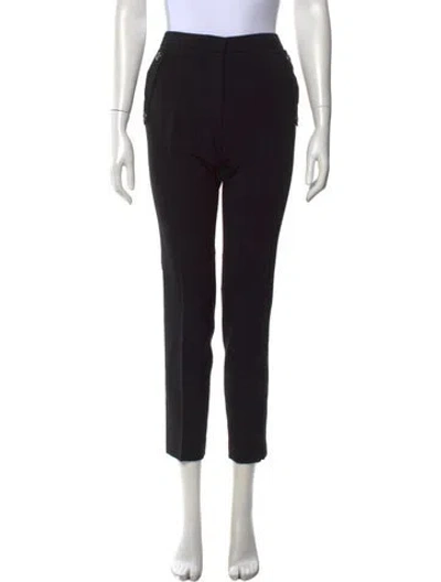 Pre-owned Pucci Linen Straight Leg Pants In Black