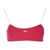 Pucci Logo Cropped Top In Fuchsia