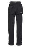 Pucci Logo Nylon Pants In Black