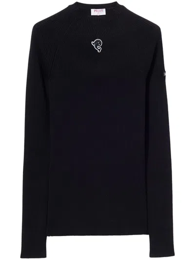 Pucci Logo-patch Jumper In Black