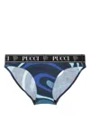 Pucci Logo-print Cotton Briefs (set Of Three) In Black