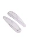 Pucci Logo-print Hair Clips In Purple