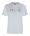 Pucci Short-sleeved T-shirt In White