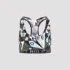 Pucci Logo-band Printed Performance Bra In Multicolour