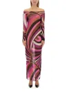Pucci Iride-print Tulle Dress In Multicolour