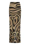 Pucci Long Print Skirt