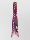 Pucci Geometric-pattern Silk Scarf In Red