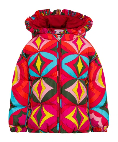 Pucci Long-sleeve Hooded Padded Jacket In Multi