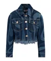 Pucci Long-sleeved Denim Jacket In Blue