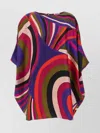 Pucci Loose Fit Patterned Caftan With Back Tie In Multi
