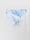 Pucci Orchidee-print Adjustable Bikini Bottoms In Multi