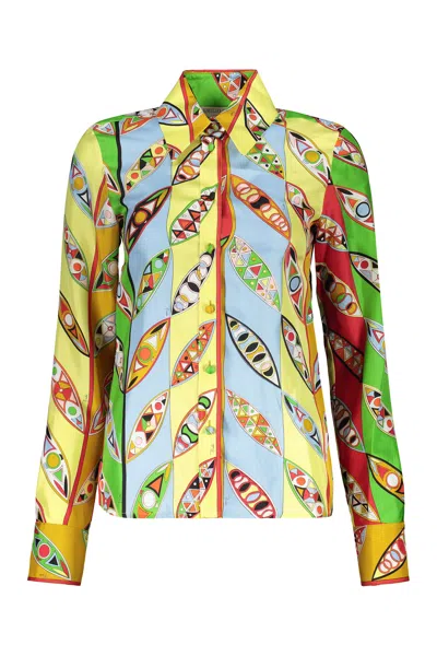 Pucci L.s. Shirt In Multi