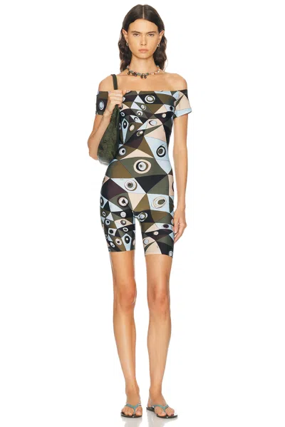 Pucci Lycra Jumpsuit In Multi