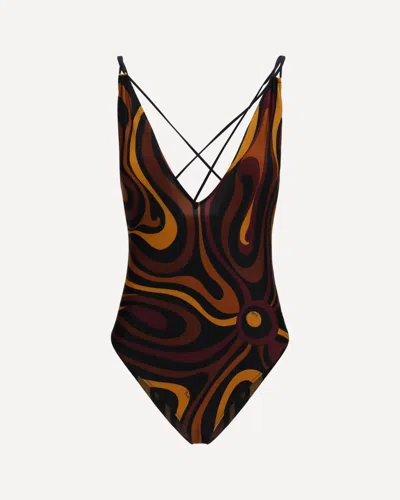 Pucci Lycra Swimsuit In Multi