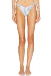 Pucci Lycra Tie Side Bikini Bottom In White