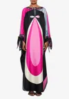 Pucci Maddalena Print Silk Kaftan