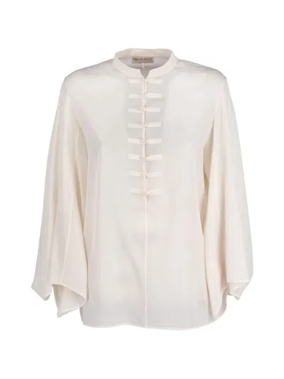 Pre-owned Pucci Mandarin-collar Shirt In Neutral