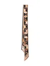 Pucci Geometric Design Lightweight Long Silk Scarf In Brown