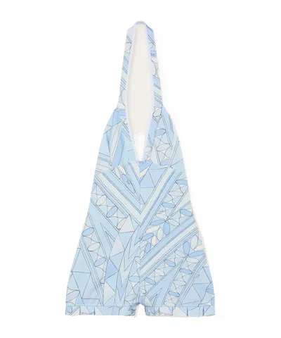 Pucci Manuba Print Jumpsuit In Blue