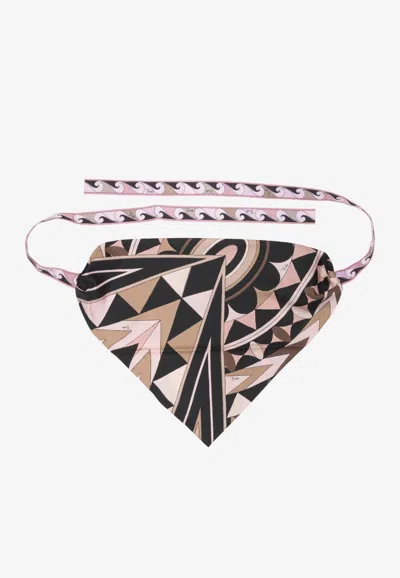 Pucci Manuba Print Silk Bandana In Multi