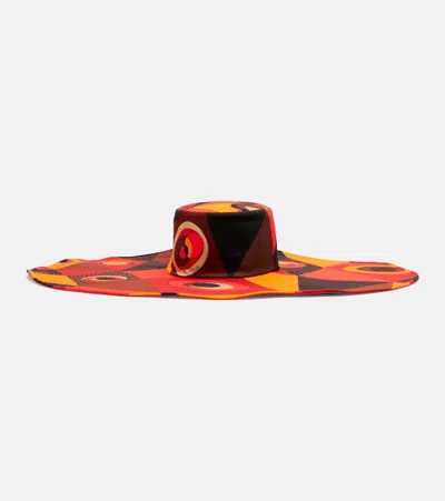 Pucci Manuba Reversible Cotton Hat In Multi