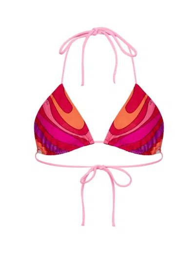 Pucci Marble Bikini Top