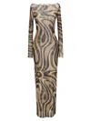 Pucci Marmo Sheer Mesh Maxi Dress