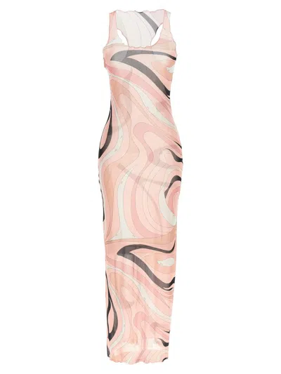 Pucci Marble Dress In Pink