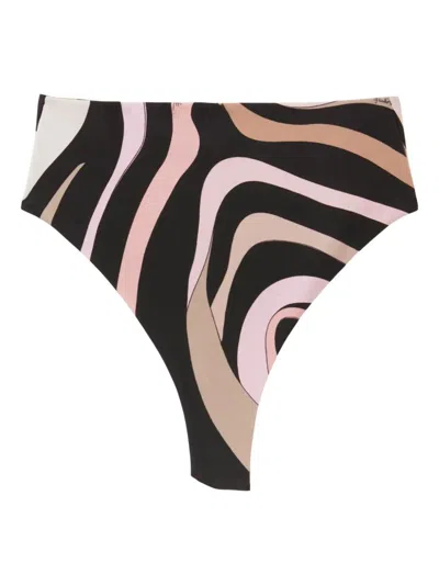 Pucci Marble Swim Bottom Ostinell Clothing In Black