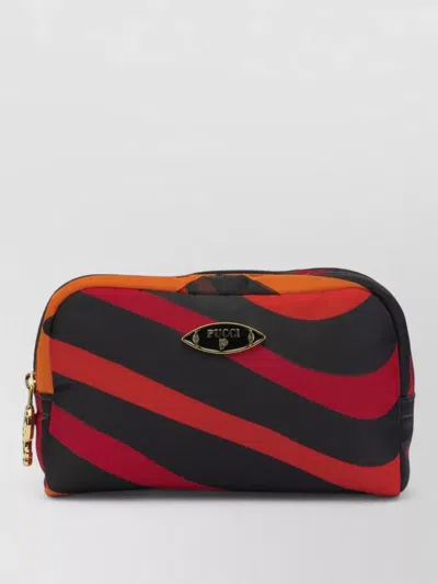 Pucci Marmo Clutch Bag Gold Tone Hardware In Multi
