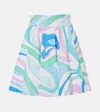 PUCCI MARMO COTTON POPLIN MINISKIRT