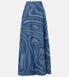 Pucci Printed Skirt In Blue