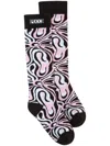 Pucci Marmo-jacquard Socks In Pink