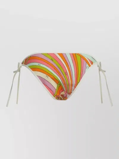 Pucci Marmo Low Rise Bikini Briefs Bottom In Multi