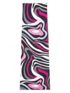 Pucci Marmo-print High-waist Skirt In Nero Fuxia In Multi