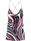 Pucci Marmo Mini Dress In Multi
