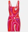 Pucci Marmo Minidress In Red