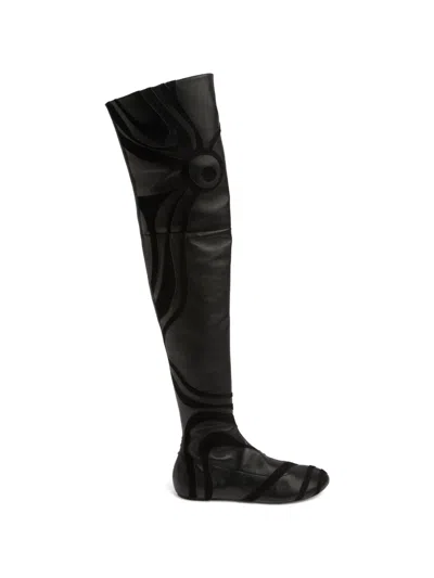 Pucci Marmo Over-the-knee Boots In Black