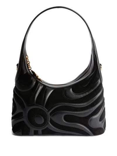 Pucci Marmo Pattern Hobo Bag In Black