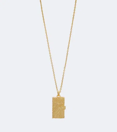 Pucci Marmo Pendant Necklace In Gold