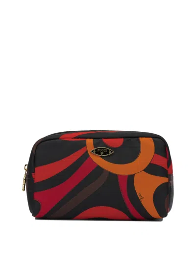 Pucci Marmo Pouch Orange In Multi
