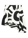 Pucci Marmo-print Asymmetrical Mini Skirt In Black