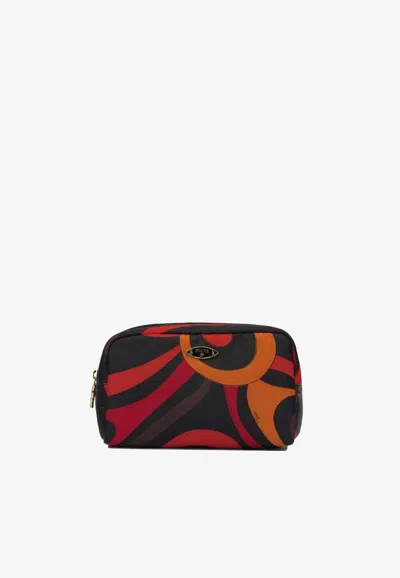 Pucci Marmo Print Beauty Pouch In Multi